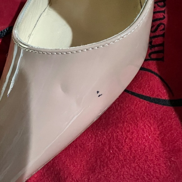 Christian Louboutin SO KATE 120MM Nude Patent Pump Heels - Picture 15 of 16